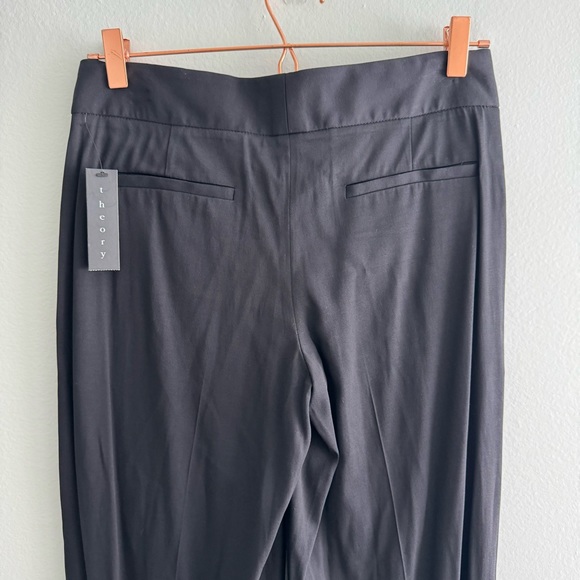 Theory Rianon Habitat Black Trouser Pant Size 3 - Picture 7 of 9